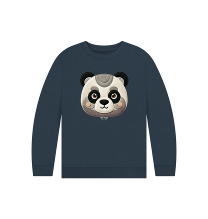 Navy Blue Printed Kids Jumper