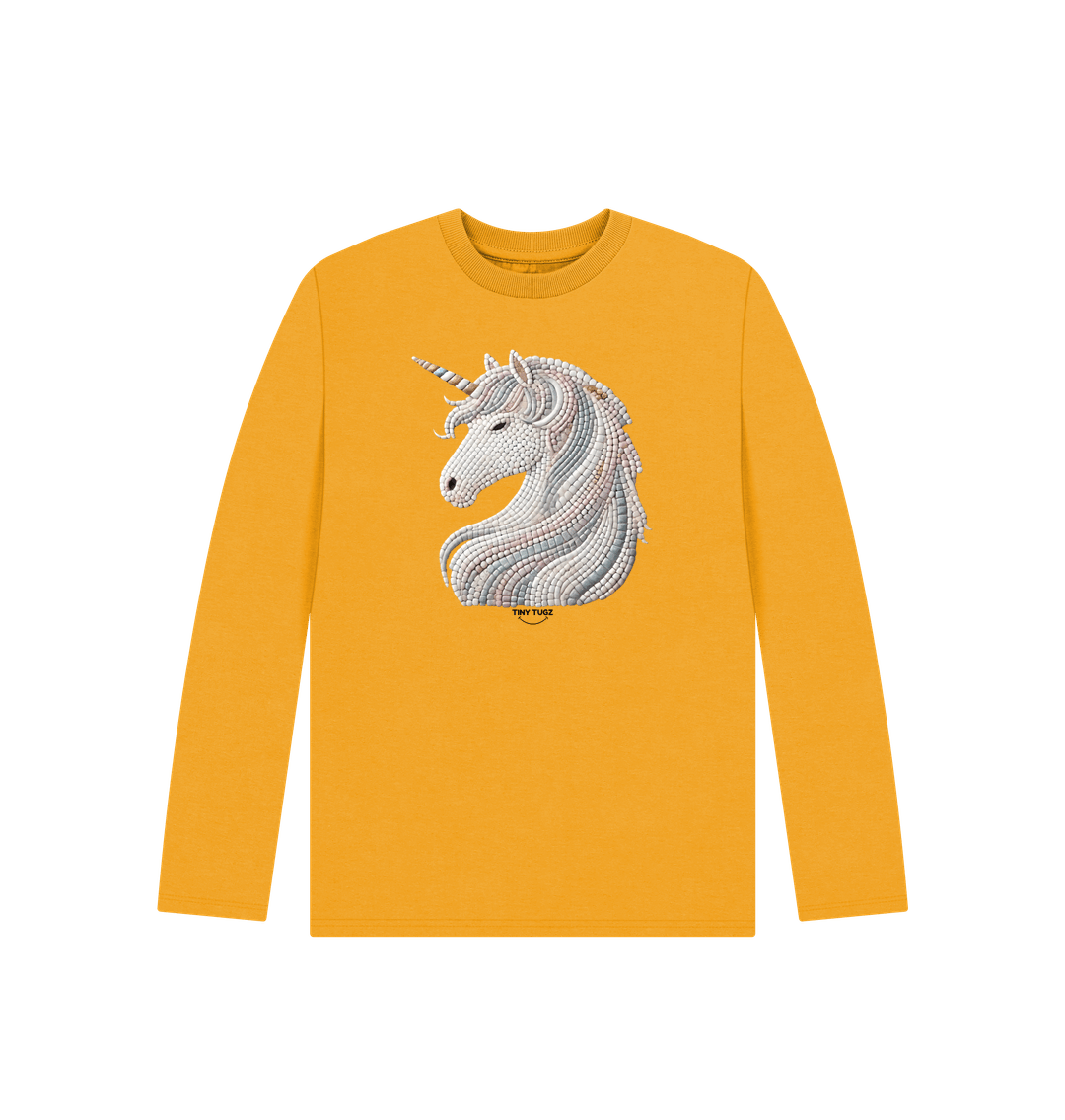Mustard Printed Kids T-Shirt