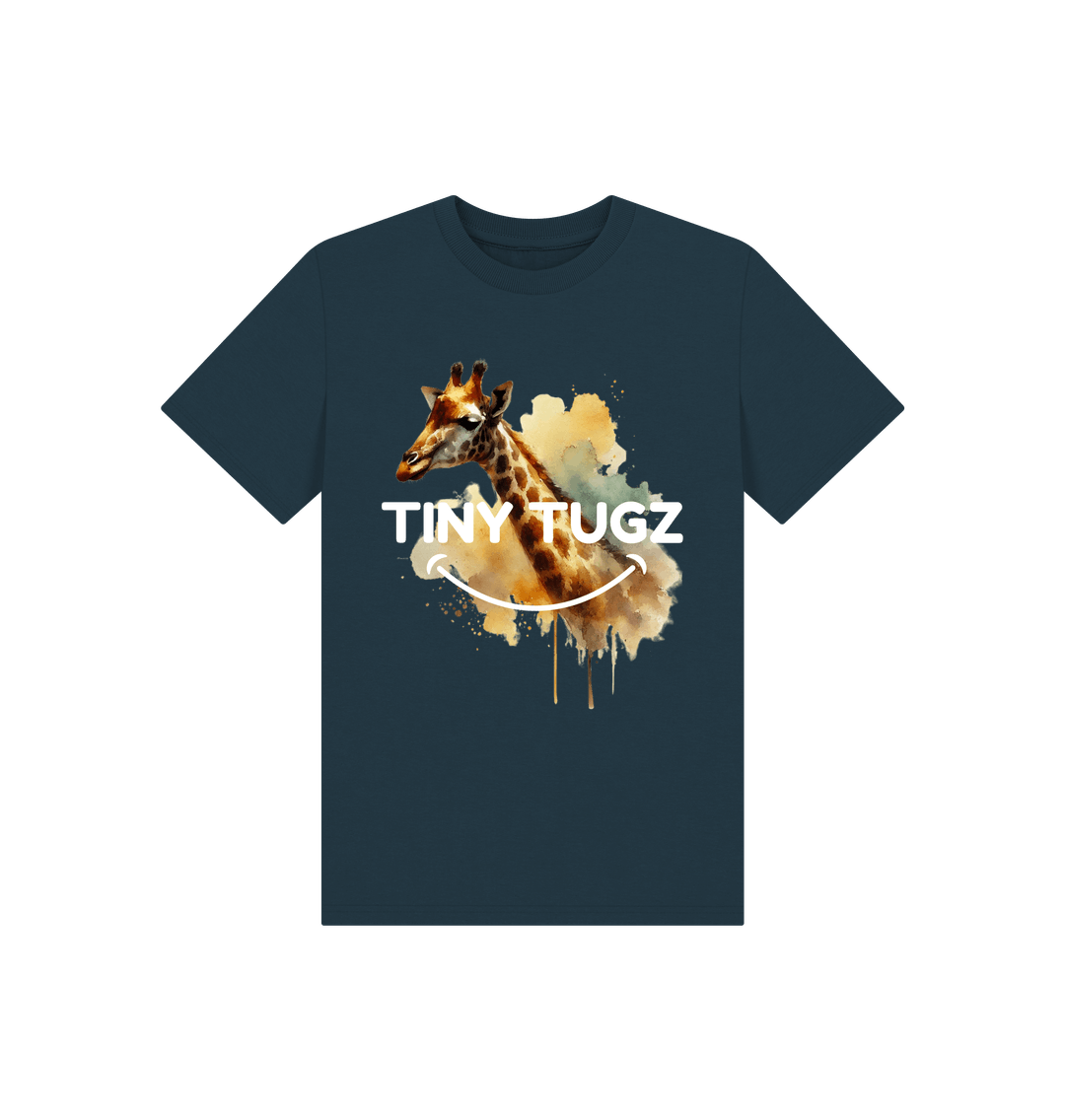 Denim Blue Printed Kids T-Shirt