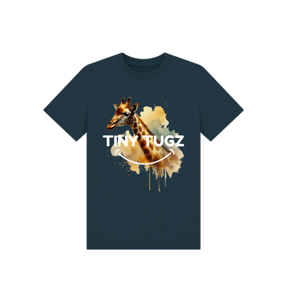 Denim Blue Printed Kids T-Shirt