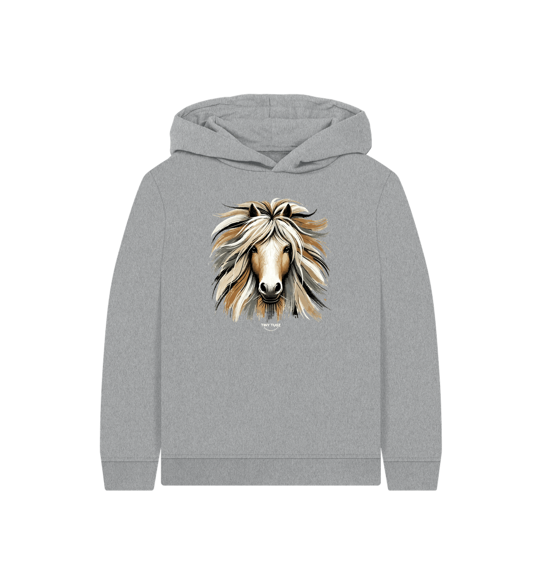 Athletic Grey Printed Kids Hoodie