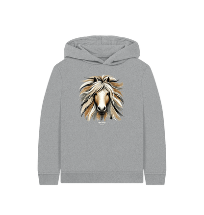 Athletic Grey Printed Kids Hoodie