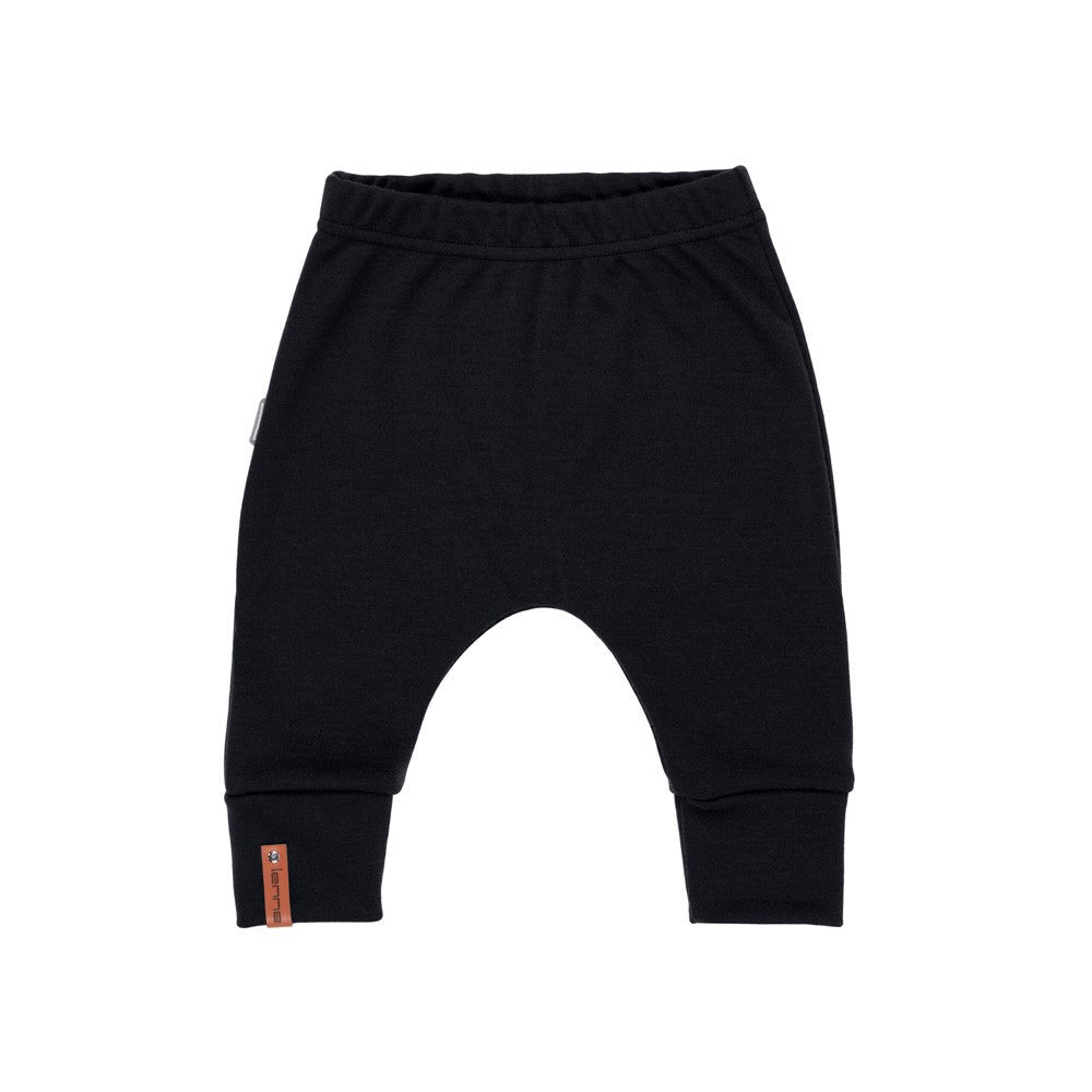 Children’s Merino Wool Top and Trousers Set – Black - Tiny Tugz™