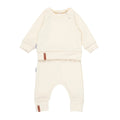 Children’s Merino Wool Top and Trousers Set – White - Tiny Tugz™