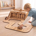 City Park Zone - Colour-Your-Own Wooden Car Park Play Set - Tiny Tugz™