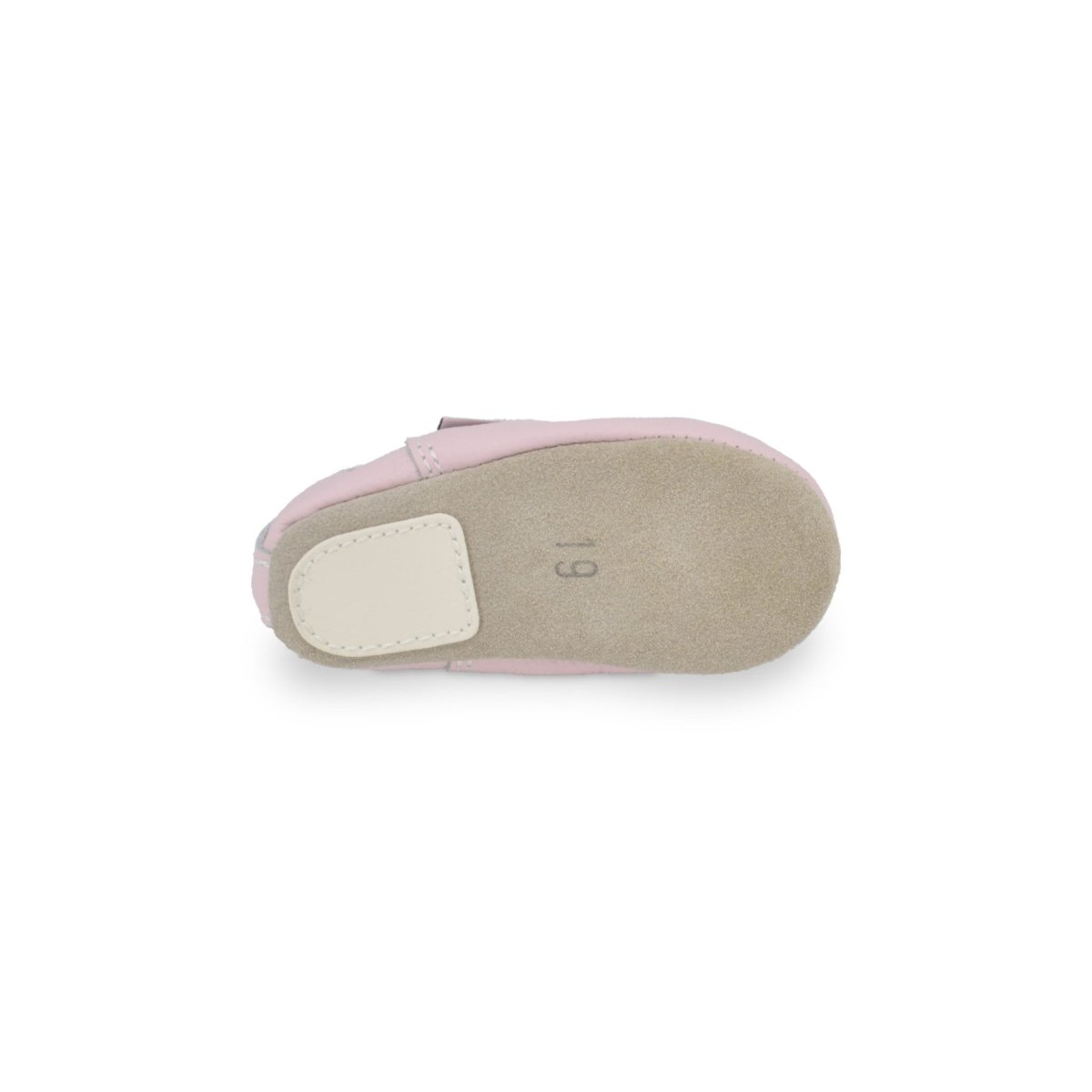 Classic Natural Leather Barefoot Toddlers & Kids Slippers (Pink) - Tiny Tugz™
