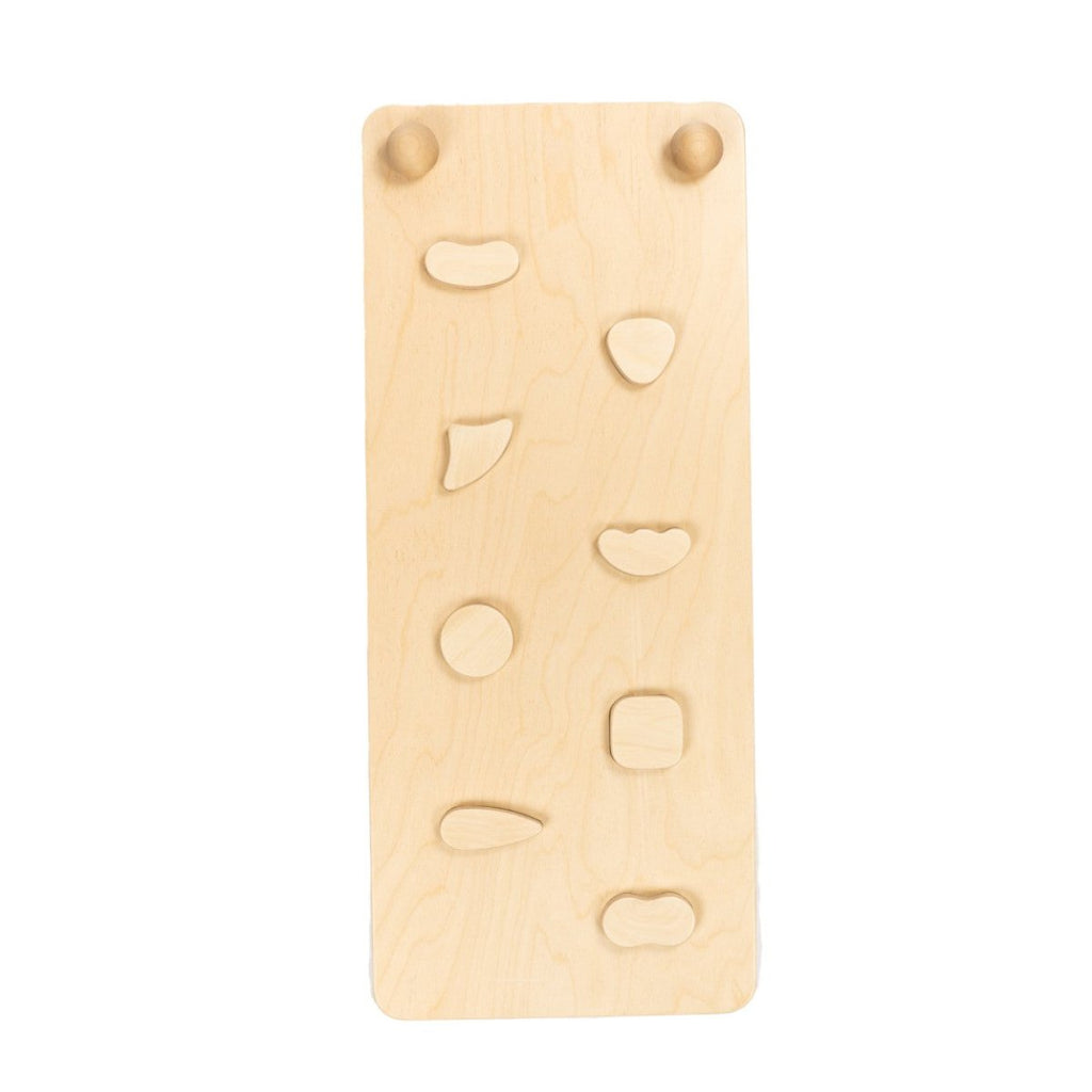 Climbing Ramp & Slide 2-in-1 for Triangle Climber & Swedish Wall – Natural Wood - Tiny Tugz™