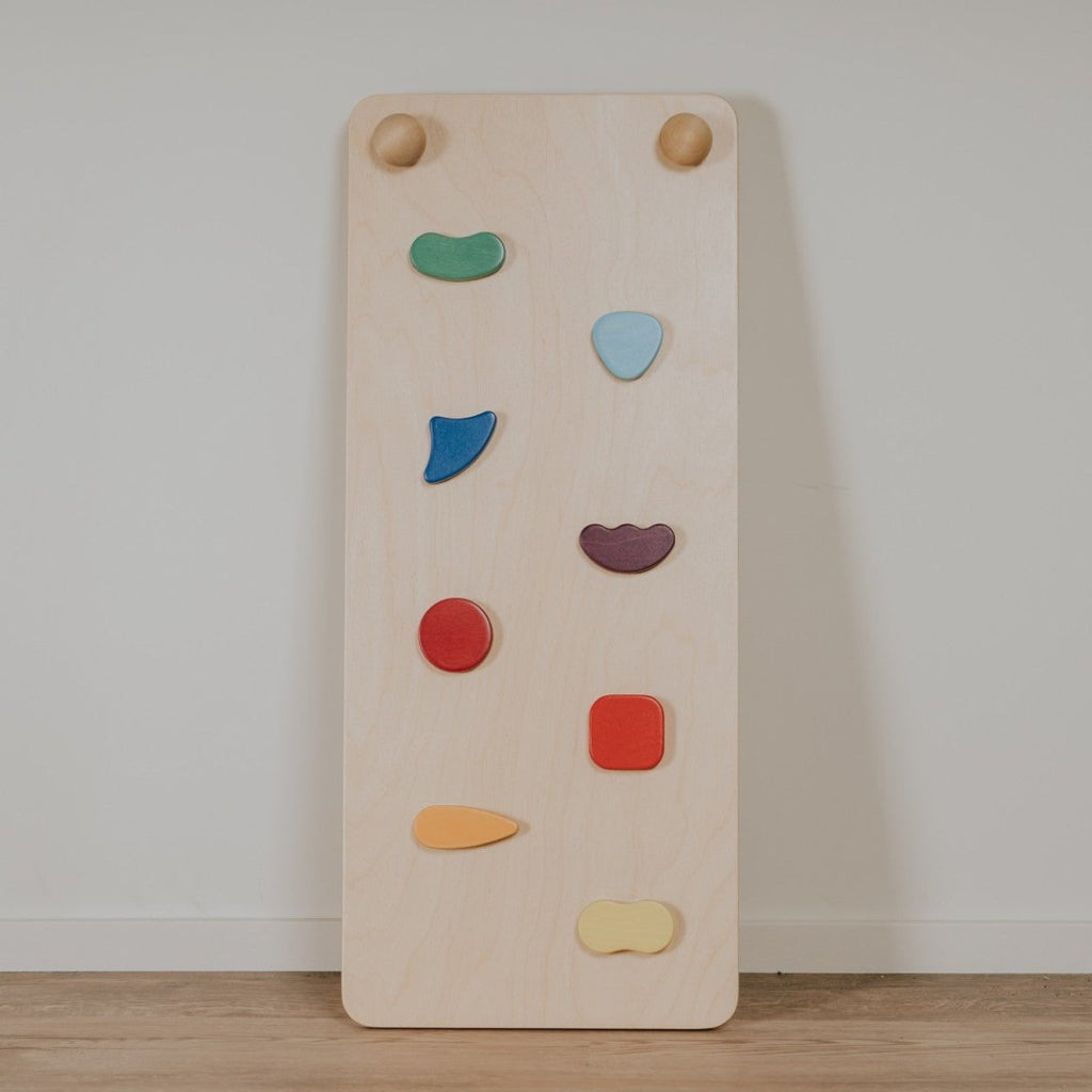 Climbing Ramp & Slide 2-in-1 for Triangle Climber & Swedish Wall – Rainbow - Tiny Tugz™