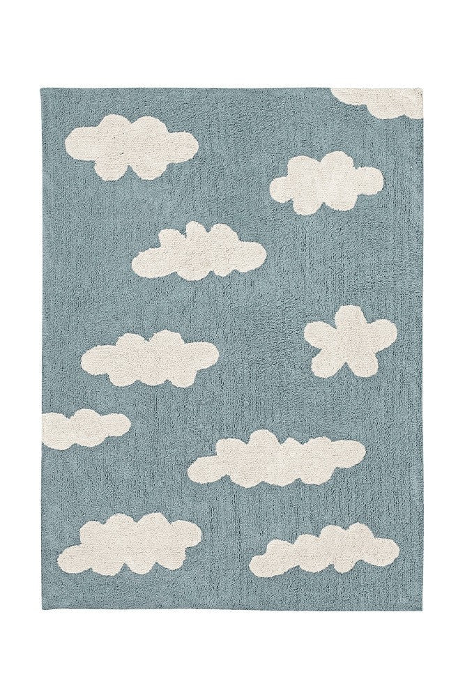 Clouds Cotton Rug for Kids (120 x 160cm) - Tiny Tugz™