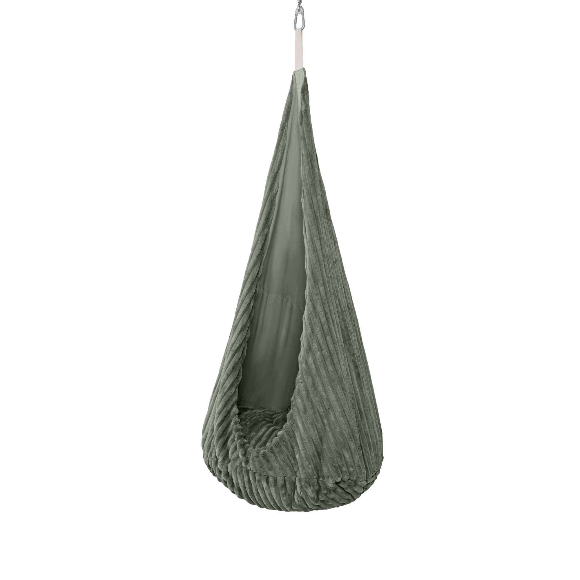 Cocoon Swing for Kids - Churros Olive Sage Green