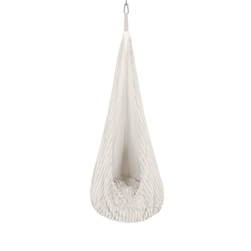 Cocoon Swing for Kids with Churros Corduroy (Candy White) - Tiny Tugz™