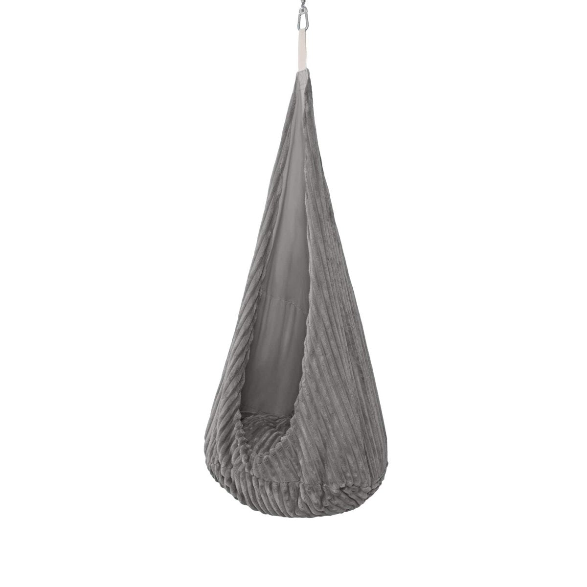 Cocoon Swing for Kids with Churros Corduroy (Moon Dust Grey) - Tiny Tugz™