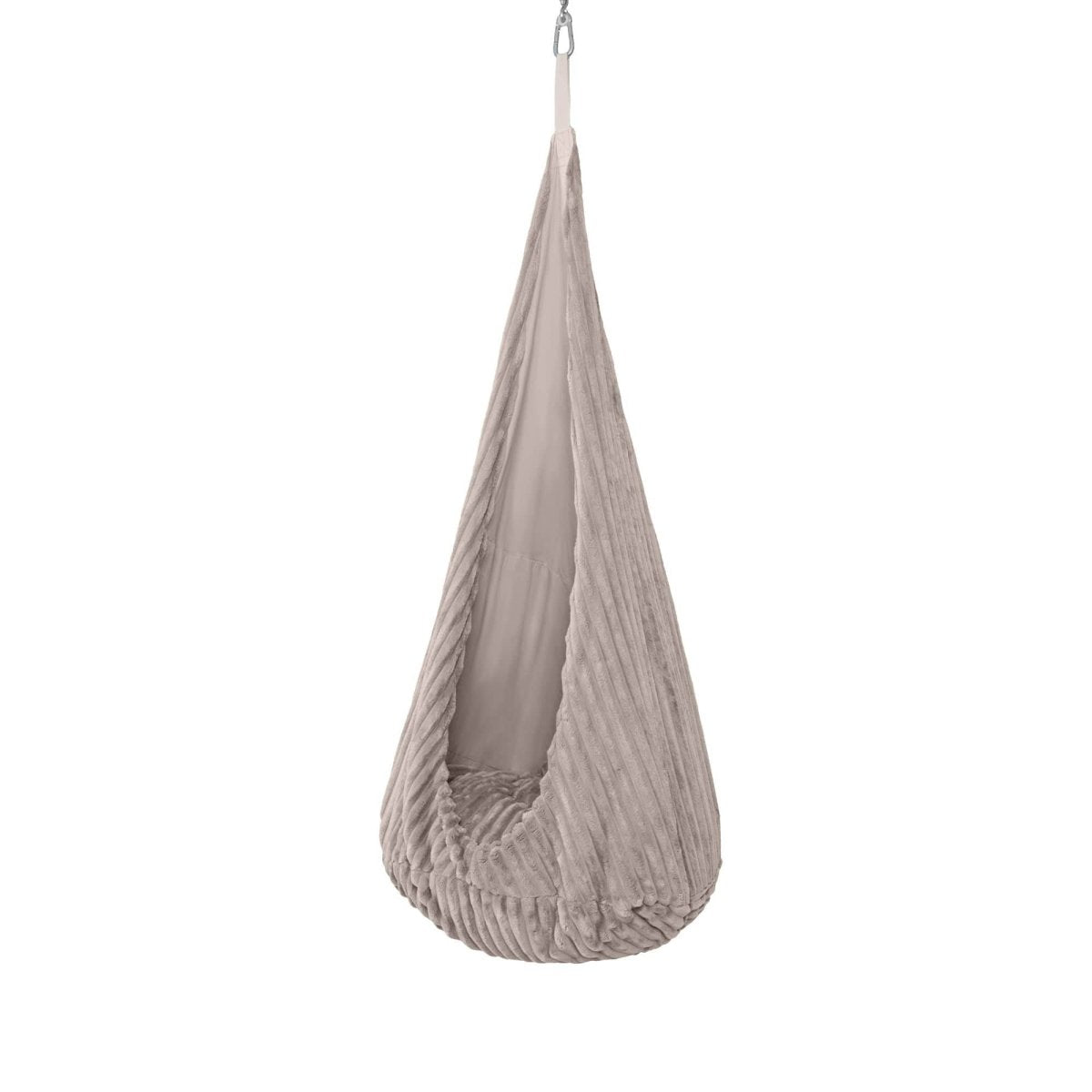 Cocoon Swing for Kids with Churros Corduroy (Pebble Beige) - Tiny Tugz™