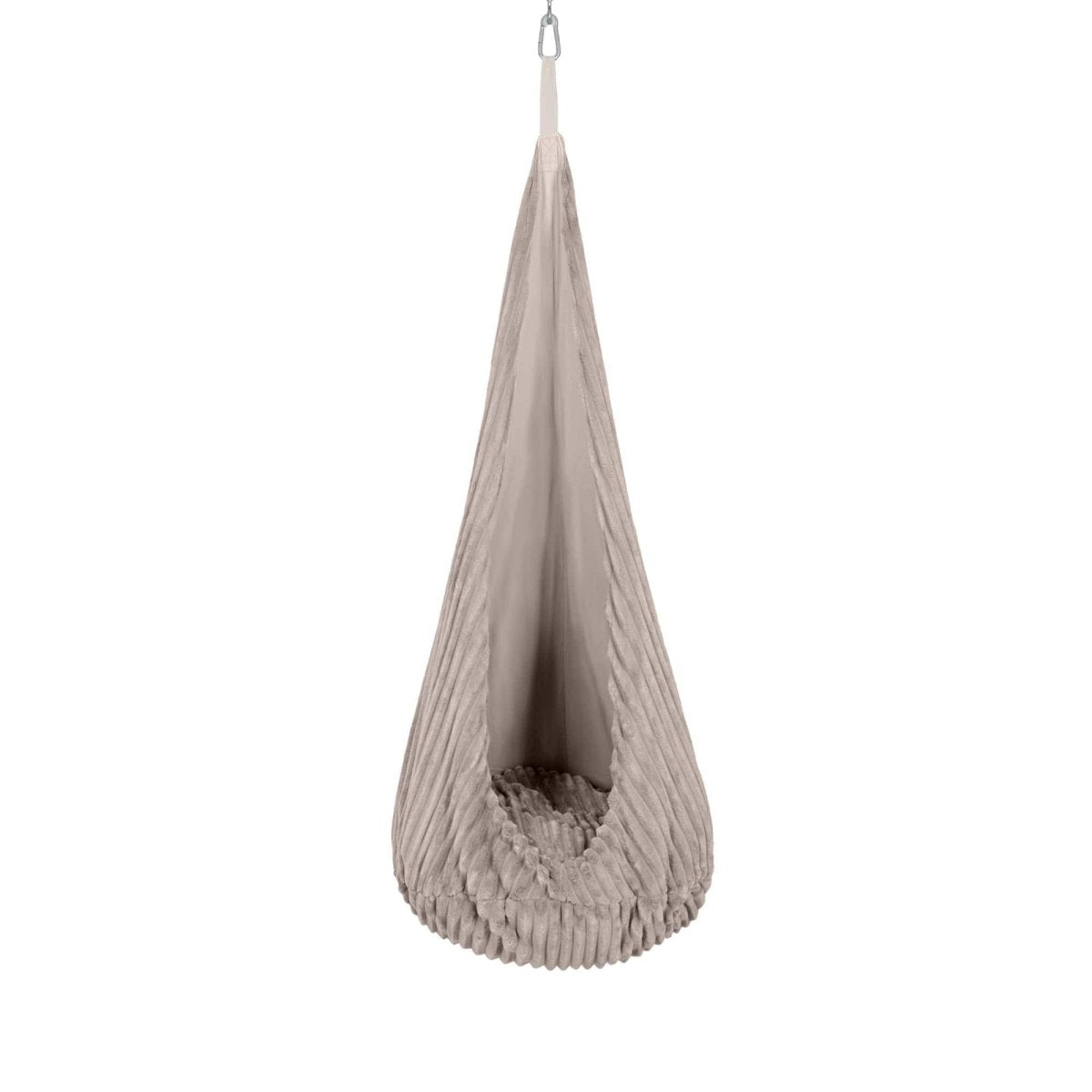 Cocoon Swing for Kids with Churros Corduroy (Pebble Beige) - Tiny Tugz™
