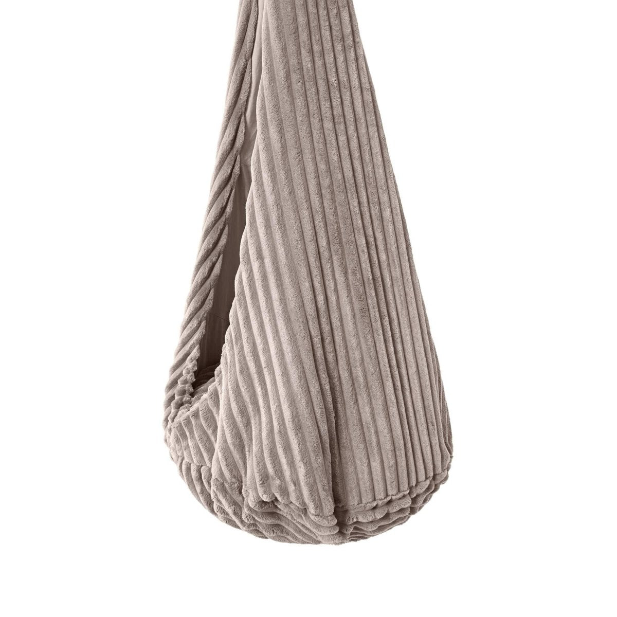 Cocoon Swing for Kids with Churros Corduroy (Pebble Beige) - Tiny Tugz™