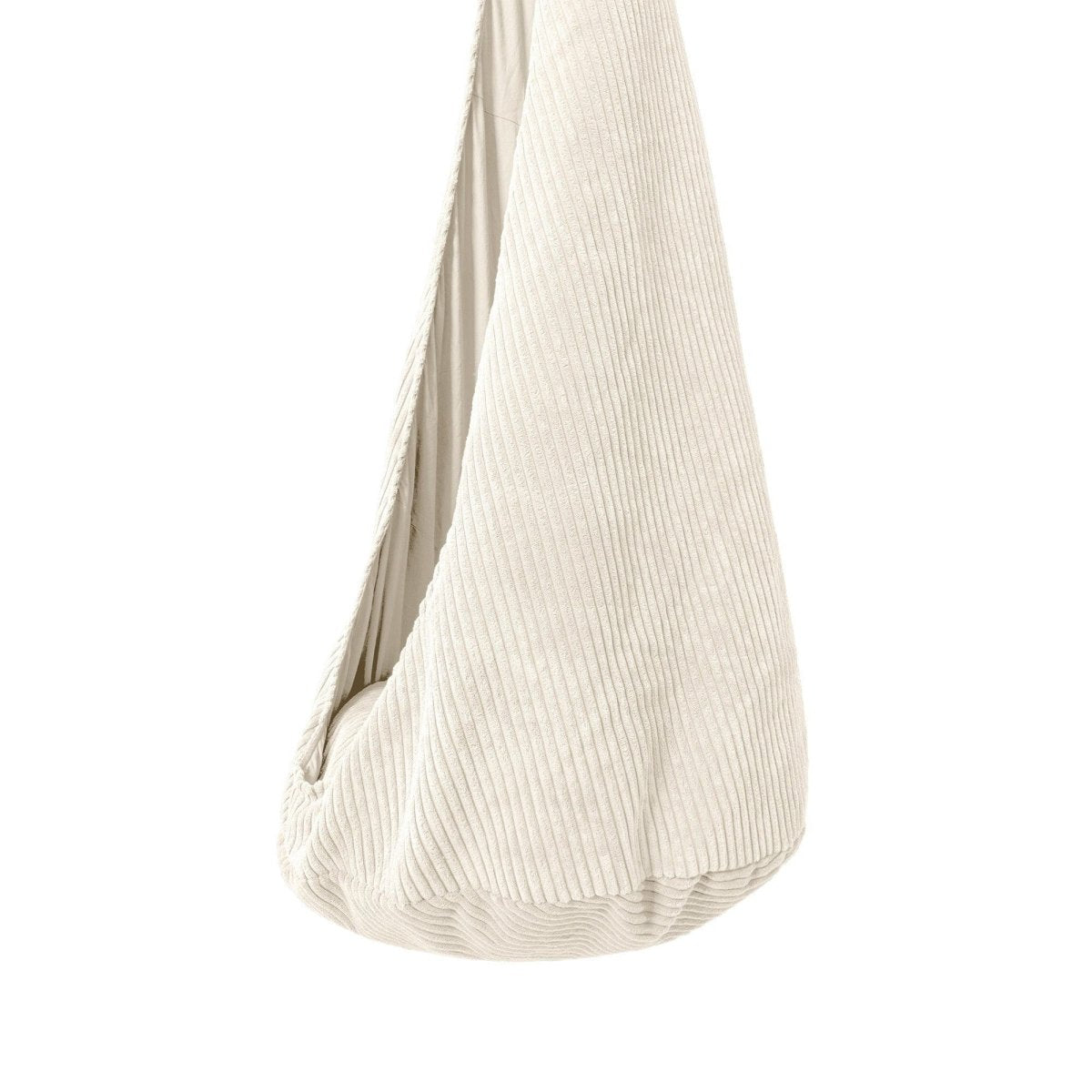 Cocoon Swing for Kids with Ribbed Corduroy (Ecru) - Tiny Tugz™