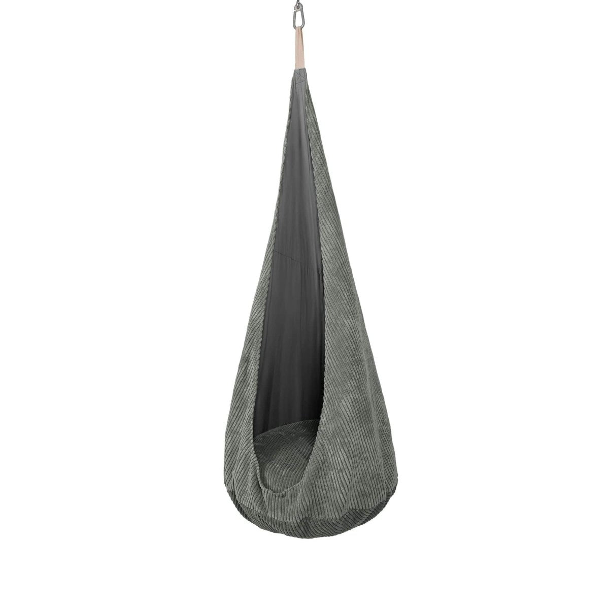 Cocoon Swing for Kids with Ribbed Corduroy (Khaki) - Tiny Tugz™