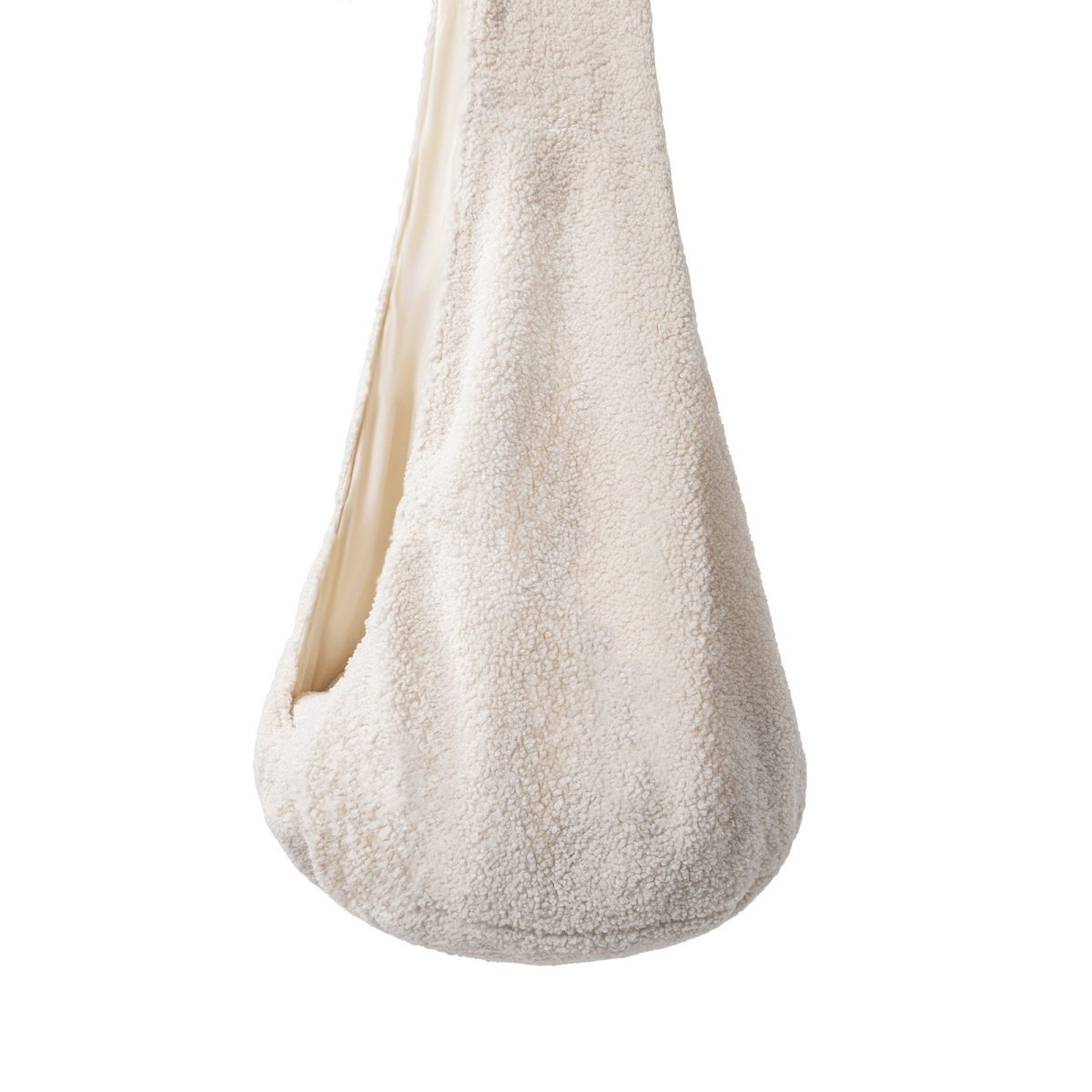 Cocoon Swing for Kids with Teddy Fleece (Cream) - Tiny Tugz™