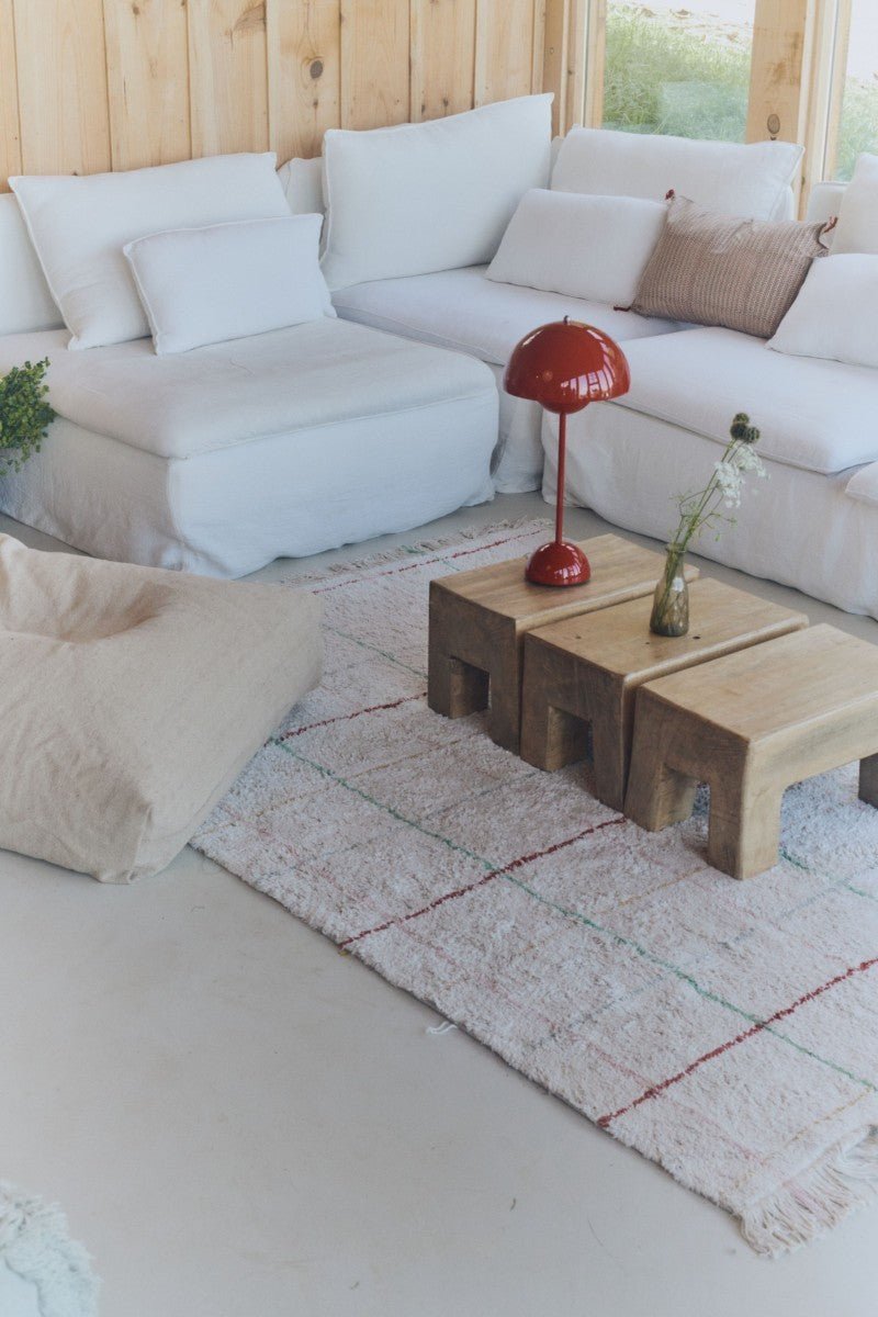 Colourful Lines Cotton Rug for Kids (140 x 200cm) - Tiny Tugz™