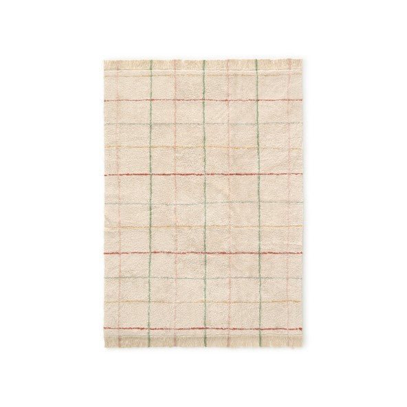 Colourful Lines Cotton Rug for Kids (90 x 130cm) - Tiny Tugz™