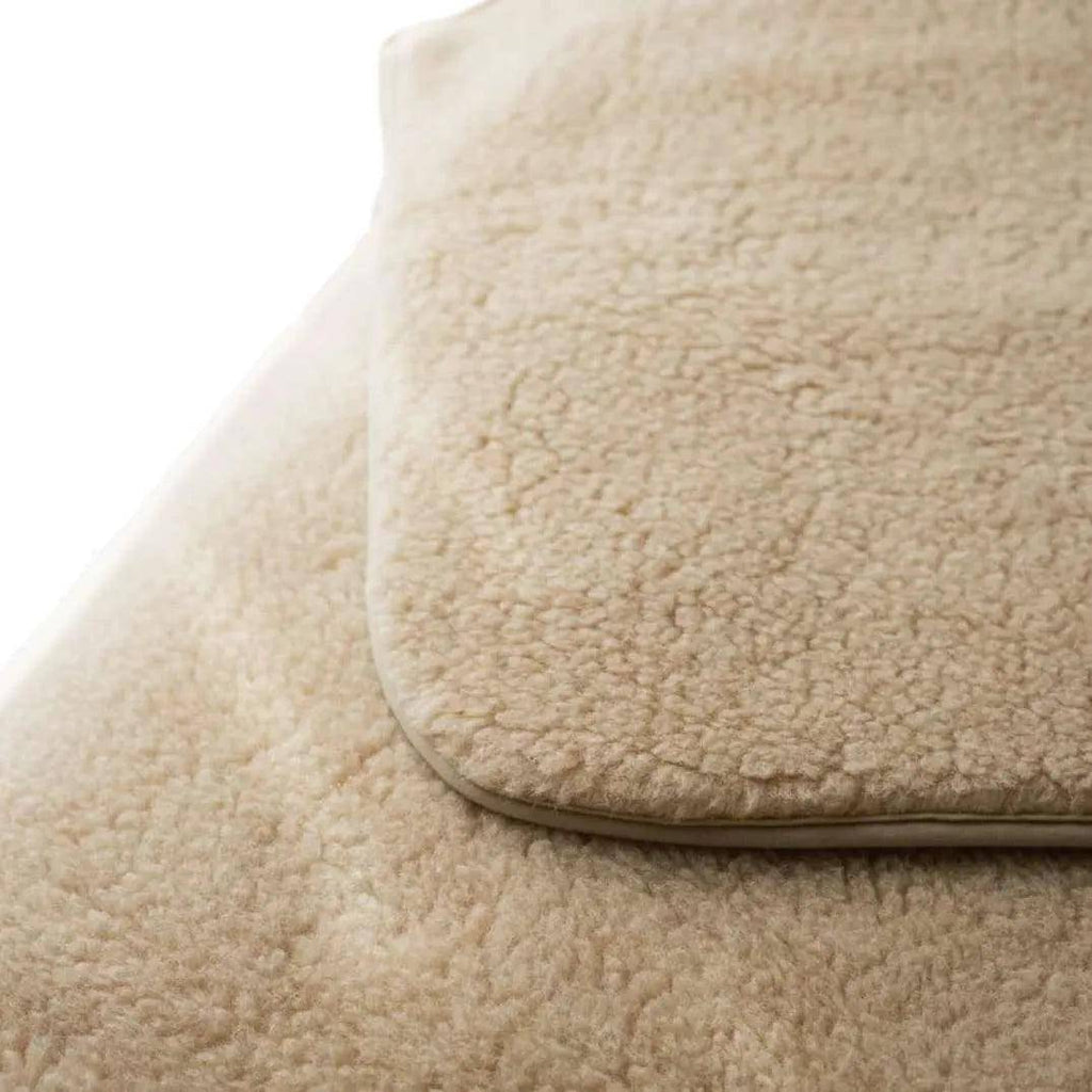 Cot Blanket, Merino Wool, Double-Layer - 93x135cm - Almond - Tiny Tugz™