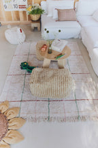 Washable Rug Colorful Lines, 90 x 130 cm