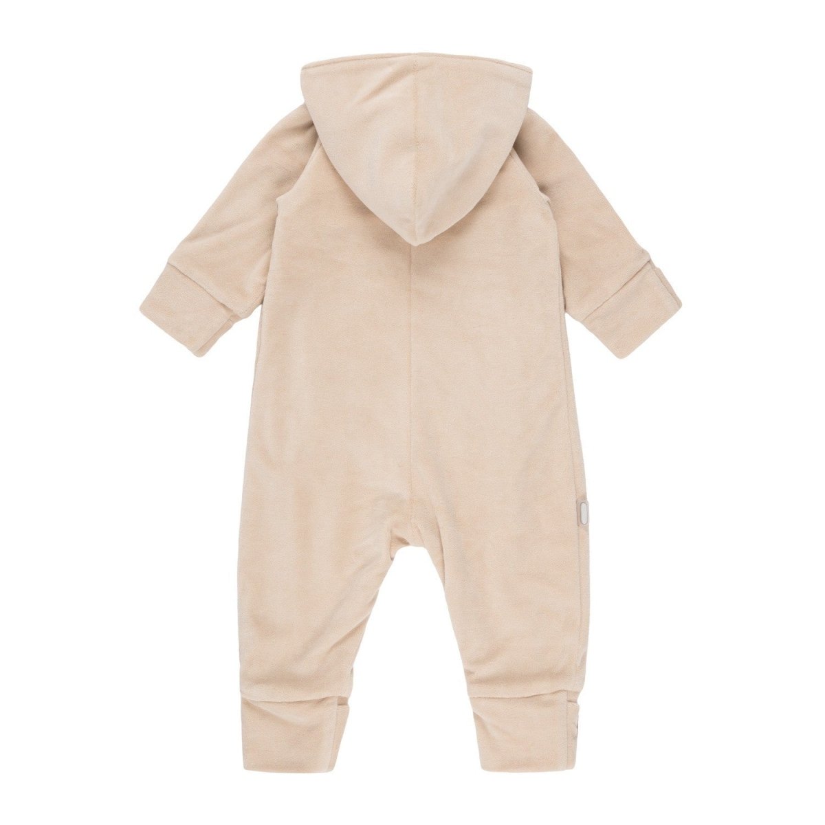 Cotton Velvet & Merino Wool Baby Overall – Beige - Tiny Tugz™