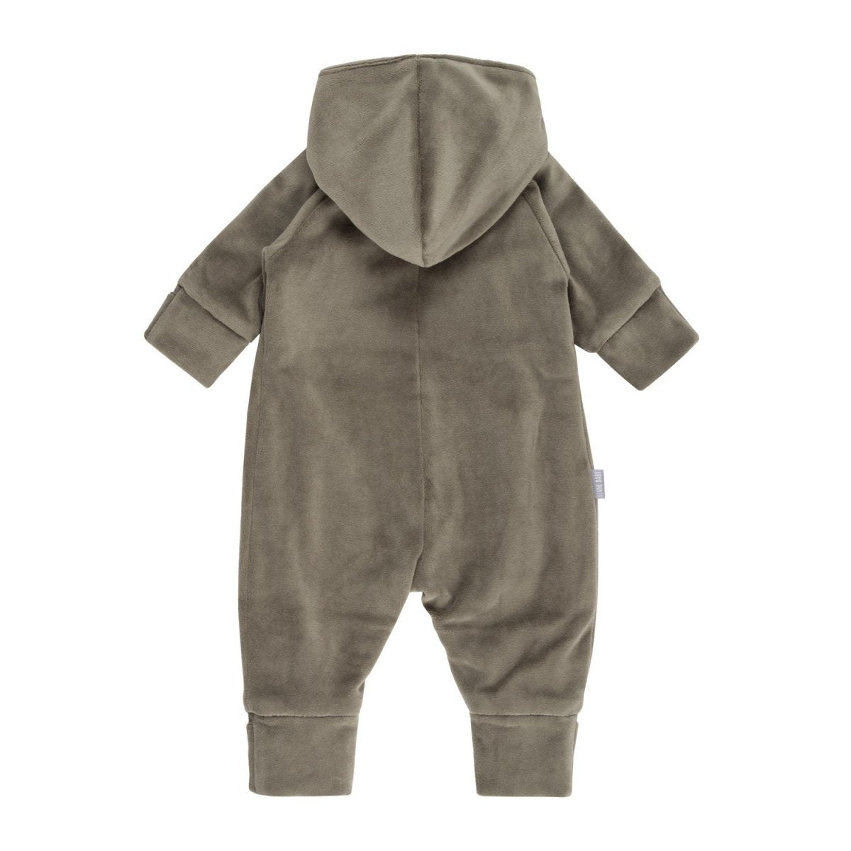 Cotton Velvet & Merino Wool Baby Overall – Khaki Green - Tiny Tugz™