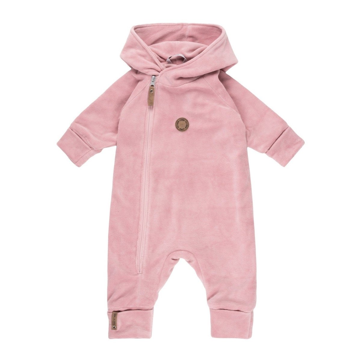 Cotton Velvet & Merino Wool Baby Overall – Pink - Tiny Tugz™