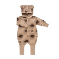 Cozy Cotton Eared Jumpsuit for Babies & Kids (Cacao Lion) - Tiny Tugz™