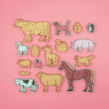 Crateit Farm Animals – Colour-Your-Own Wooden Toy Set