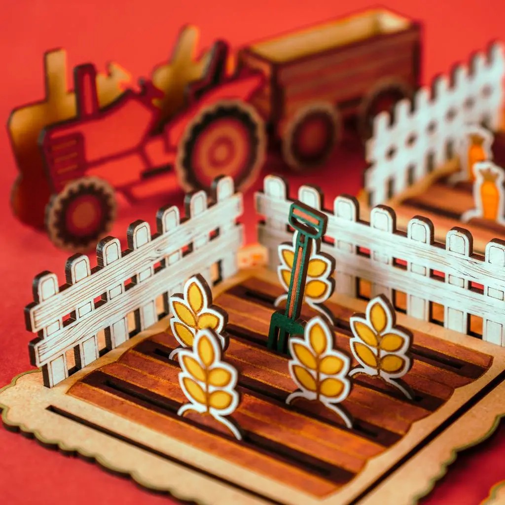 Crateit Harvest Time – Colour-Your-Own Wooden Play Set, photo 3