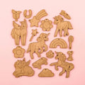 Crateit Rainbow Friends – Colour-Your-Own Wooden Unicorn Set