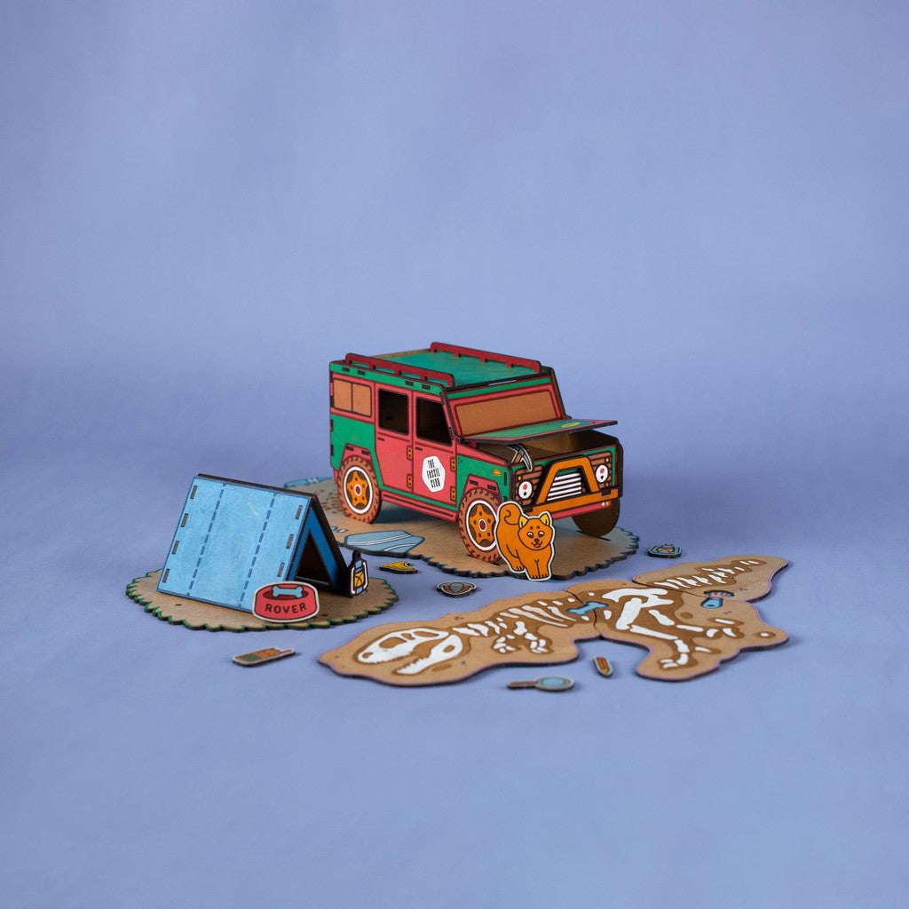 Crateit Rover’s Expedition – Colour-Your-Own Wooden Play Set, photo 2