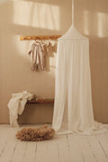 Cream Muslin Cotton Bed Canopy for Babies & Kids (0–6y) - Tiny Tugz™
