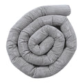Crib Roll Bumper - Corduroy, 150 to 400 cm (Grey) - Tiny Tugz™