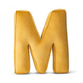 CuddleRest Decorative Velvet Letter Pillow – Yellow M