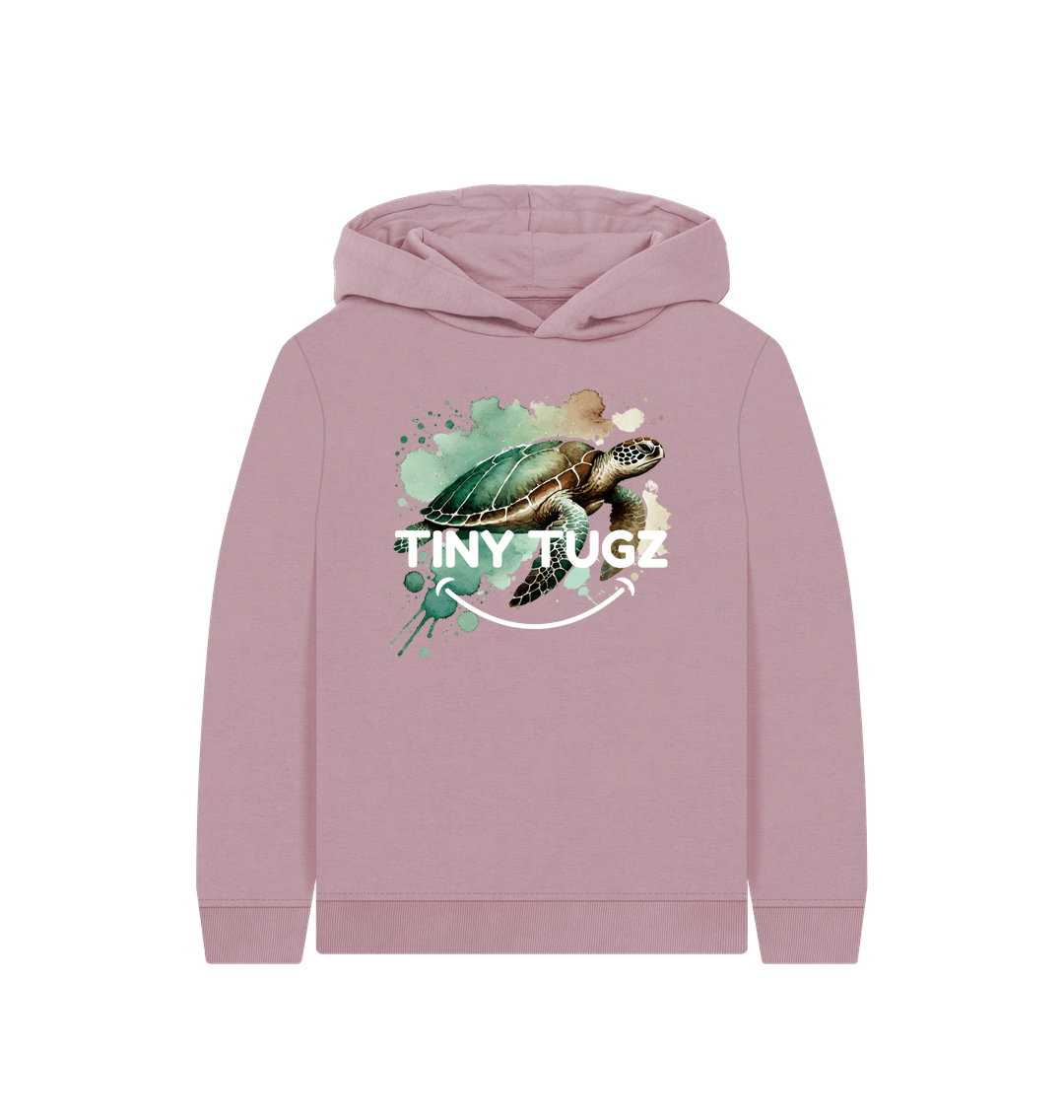 Mauve Printed Kids Hoodie