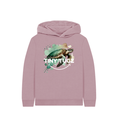 Mauve Printed Kids Hoodie
