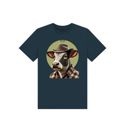 Denim Blue Printed Kids T-Shirt