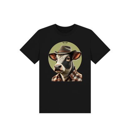 Black Printed Kids T-Shirt
