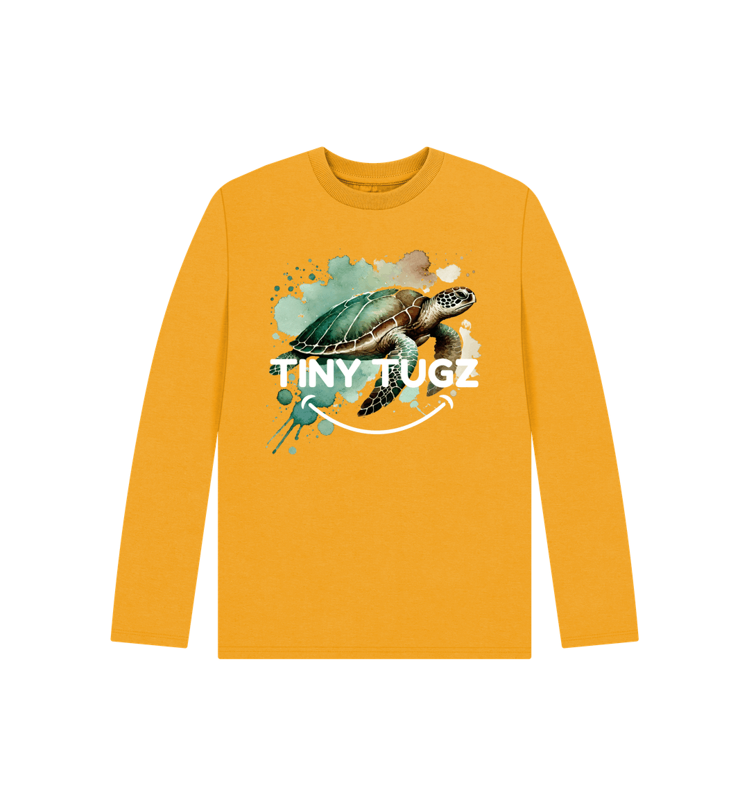 Mustard Printed Kids T-Shirt