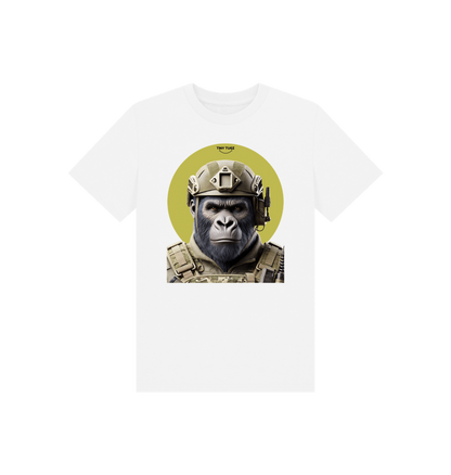 White Printed Kids T-Shirt