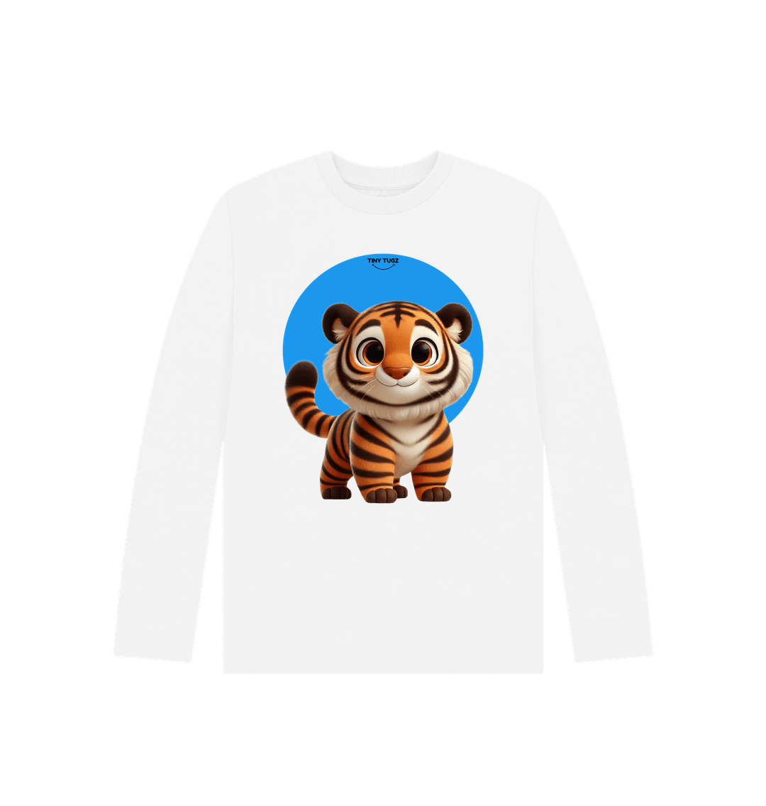 White Printed Kids T-Shirt