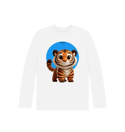 White Printed Kids T-Shirt
