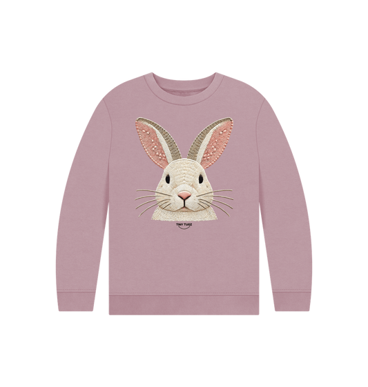 Mauve Printed Kids Jumper