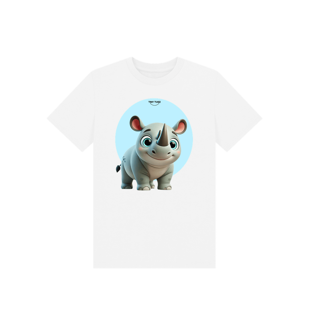 White Printed Kids T-Shirt