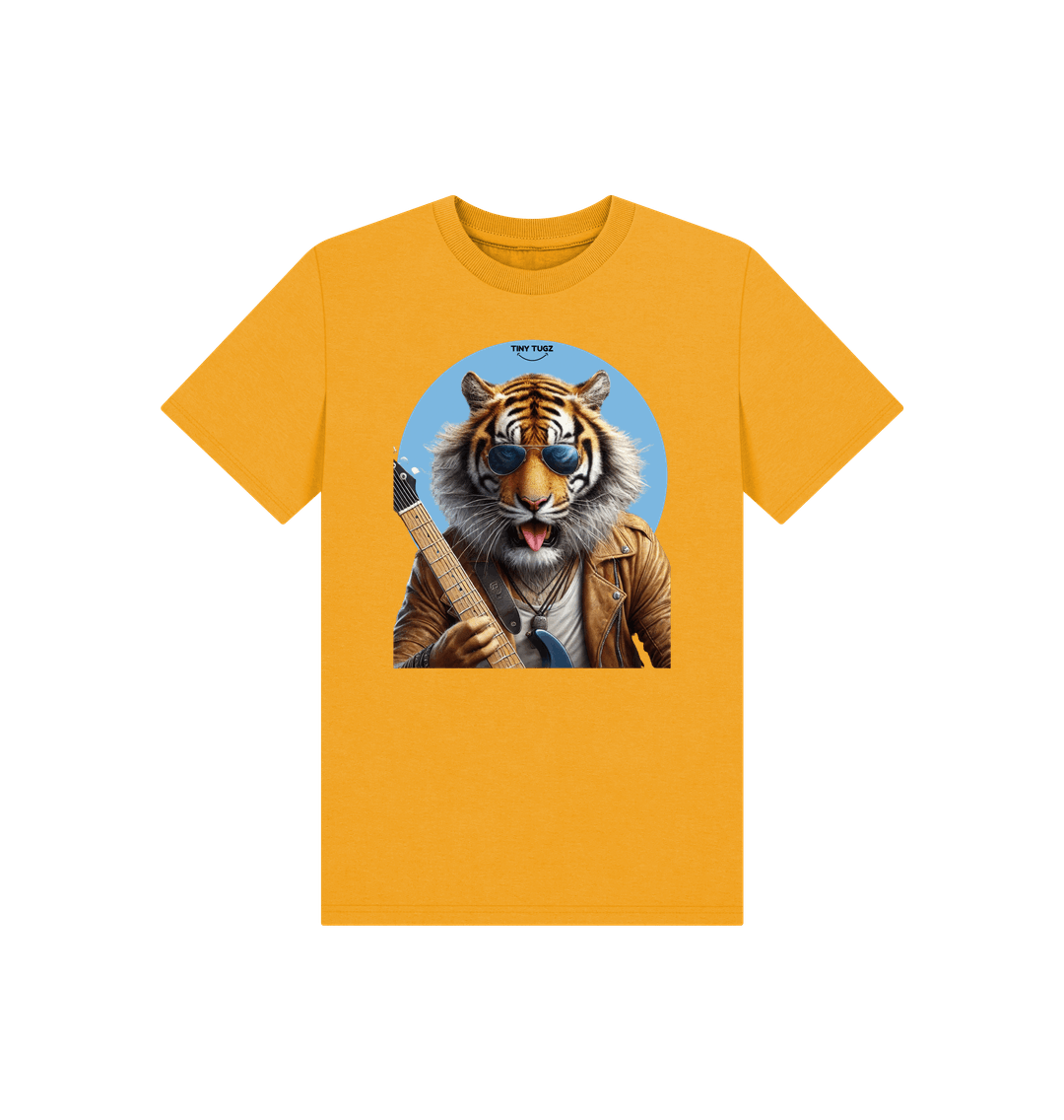Mustard Printed Kids T-Shirt