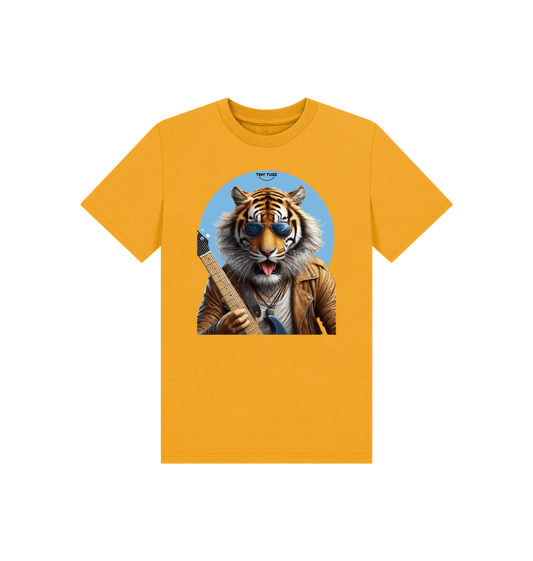 Mustard Printed Kids T-Shirt