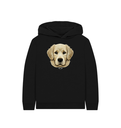 Black Printed Kids Hoodie